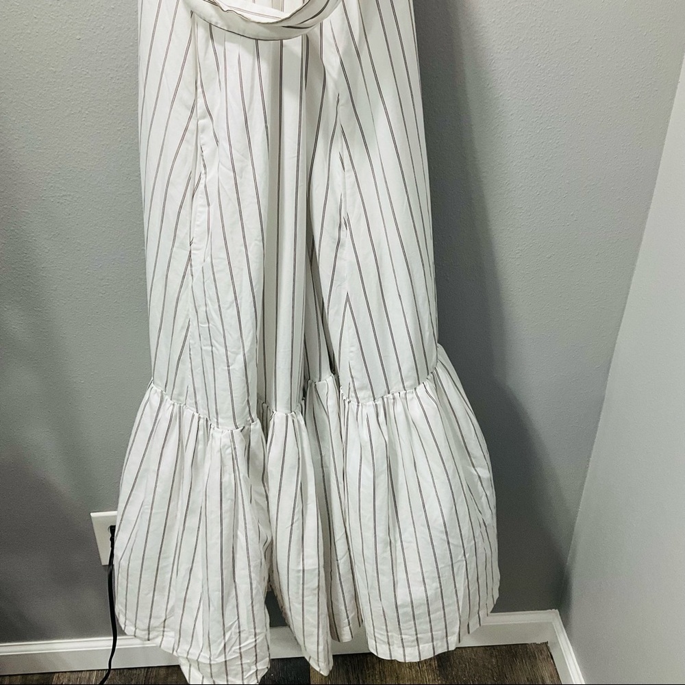3.1 Phillip Lim Striped Tent Dress size 10 white with light brown strips D130 - Picture 8 of 14
